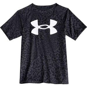 Boys' Under Armour Tech Blueprint T-Shirt XLarge Anthricite/White